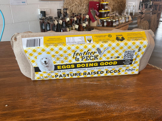 Feather & Peck pasture raised eggs