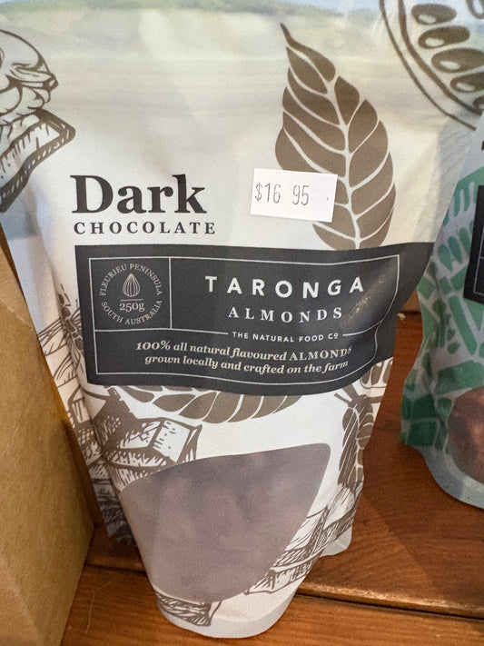 Taronga Dark Chocolate Almonds – Rich, Decadent, and Delightfully Crunchy