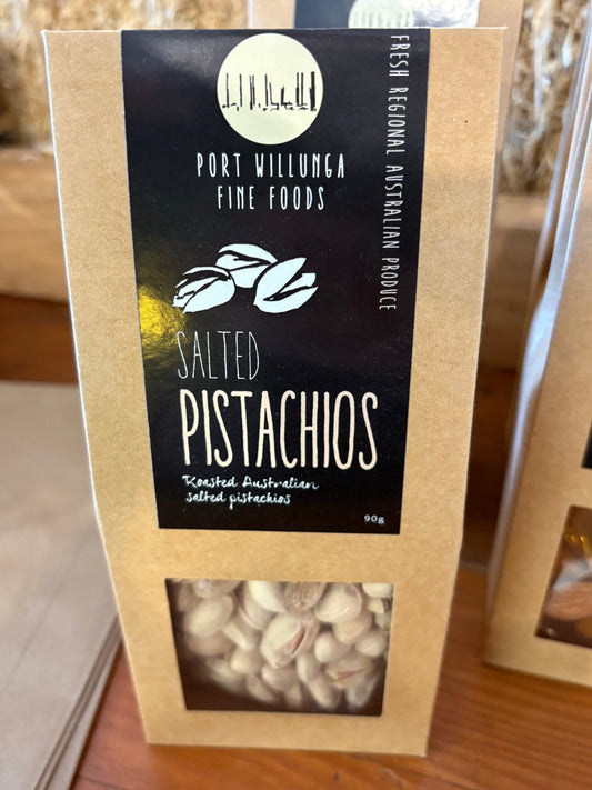 Port Willunga Fine Foods Salted Pistachios – Crunchy, Savoury, and Packed with Flavour