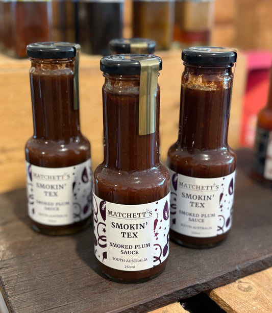 Matchett’s Smokin’ Tex Smoked Plum Sauce – Sweet Heat with a Smoky Southern Twist