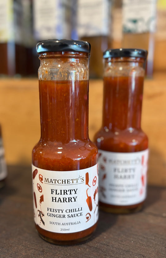 Matchett’s Flirty Harry Feisty Chilli Ginger Sauce – Saucy, Spicy, and Full of Attitude
