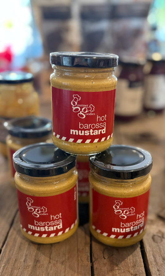 Gourmet Goodies Hot Barossa Mustard – Bold Heat, Barossa Heart