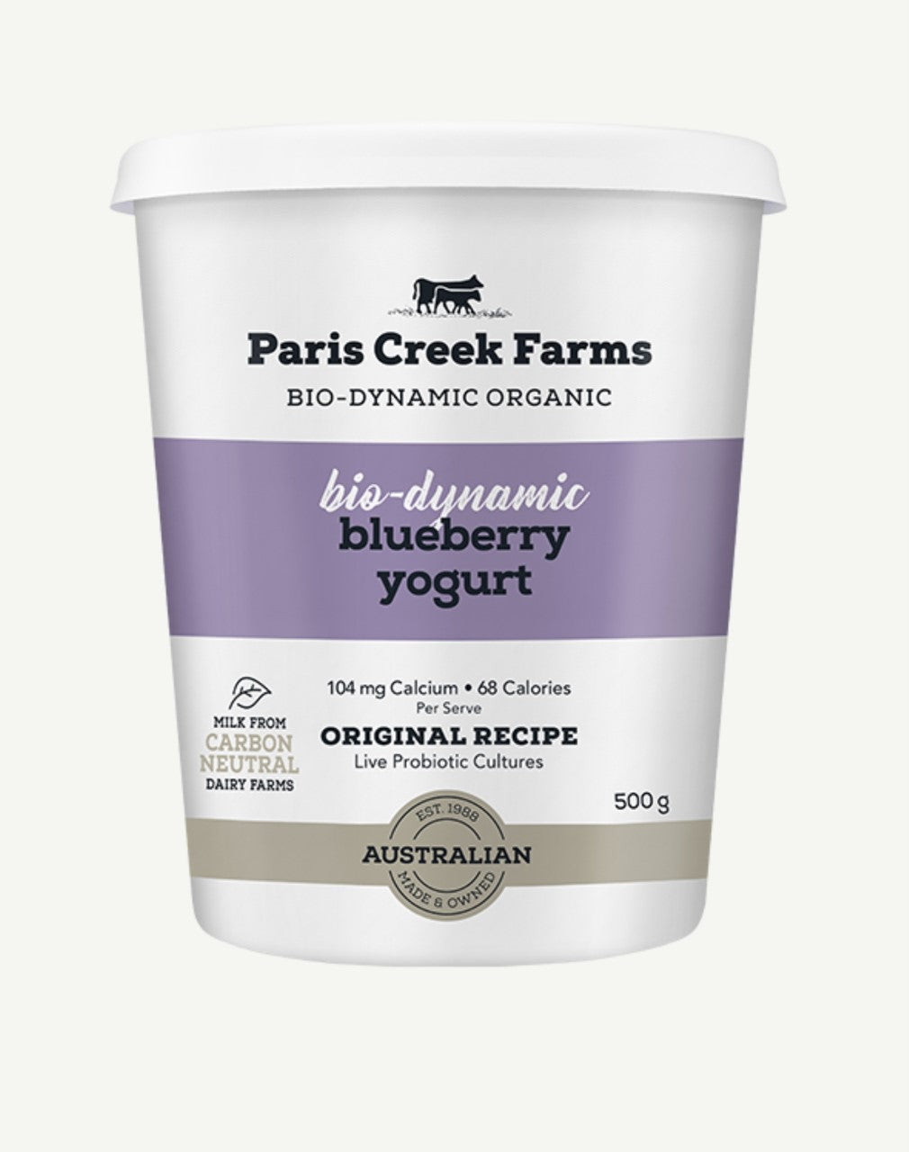 Bio-dynamic Blueberry Yogurt