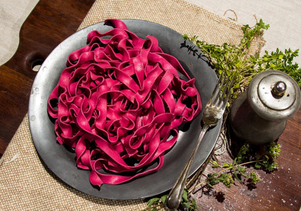 Gluten Free Beetroot Fettuccini